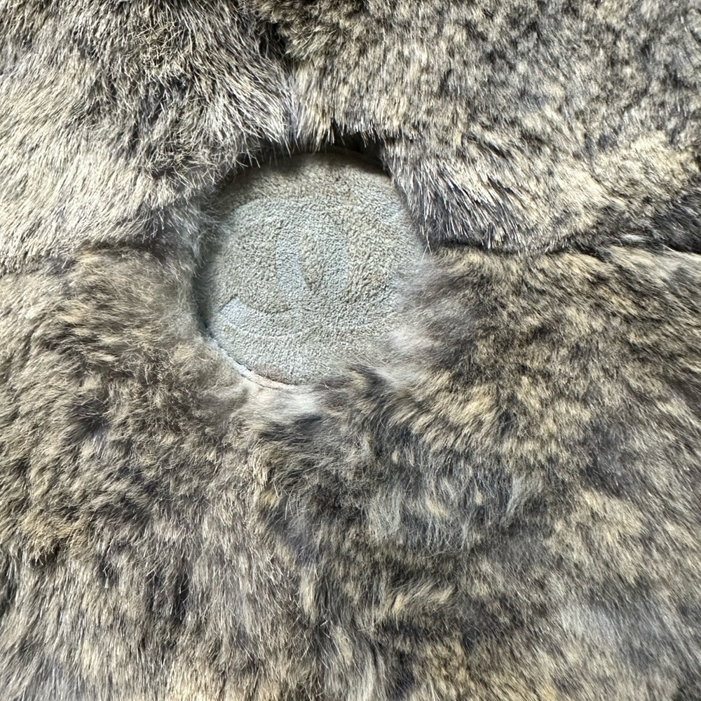 CHANEL Rabbit Fur Tote - Brown and Cream with suede accents. vintage - Picture 9 of 11